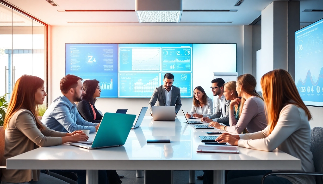 Delivering IT Services Markham through effective team collaboration in a modern office.
