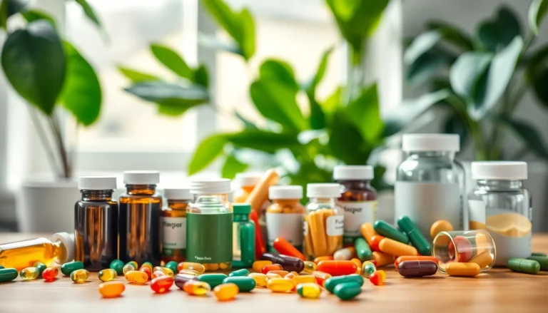 Explore Vitamin Boosters through colorful supplements on a wooden table, highlighting health benefits.