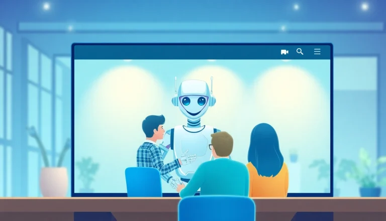 Engaging interface of an AI chatbot for website providing user-friendly assistance.