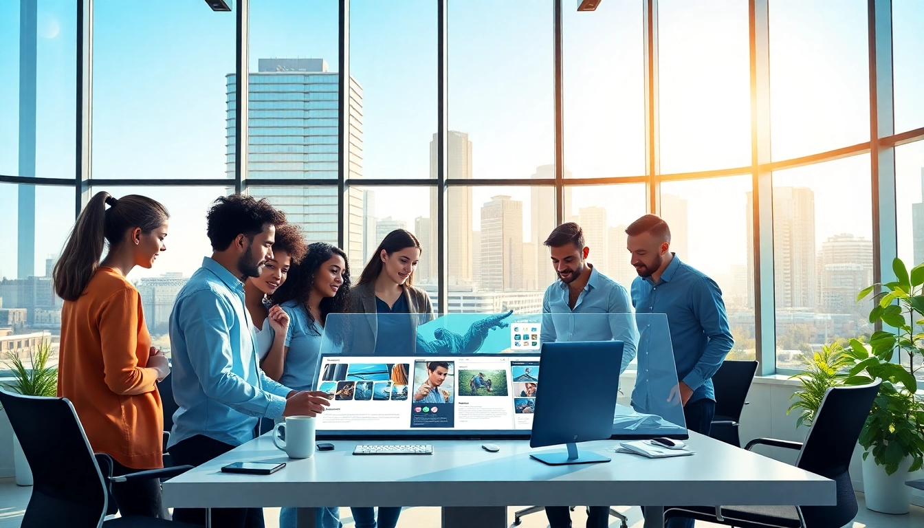 Creating innovative web design in Edmonton at a collaborative workspace.