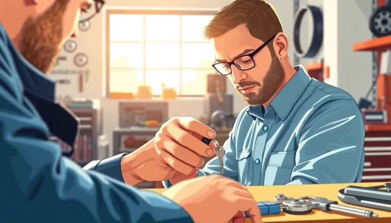 Locksmith creating new keys for Lost Car Keys replacement in a professional setting.
