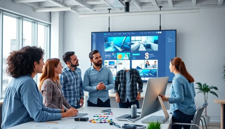 Webdesign Agentur Zürich: Kreative Profis entwickeln innovative Websites in einem modernen Büro.