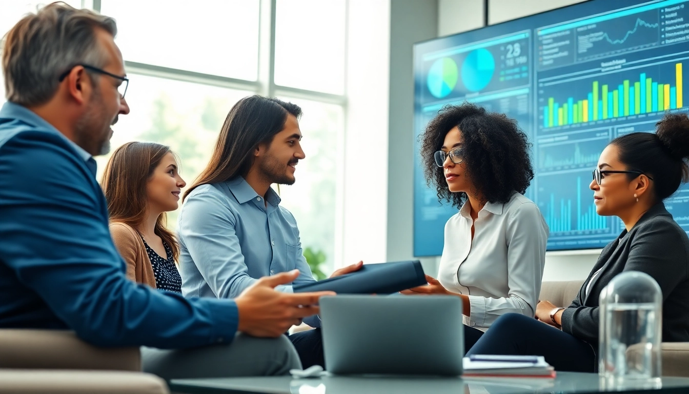 Analyze competitive intelligence data in a collaborative office environment with focused professionals.