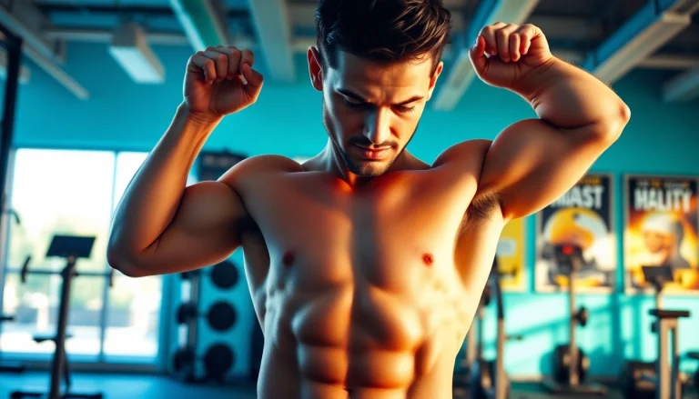 Train je Sixpackbuikspieren met een krachtige ab workout in de gym.