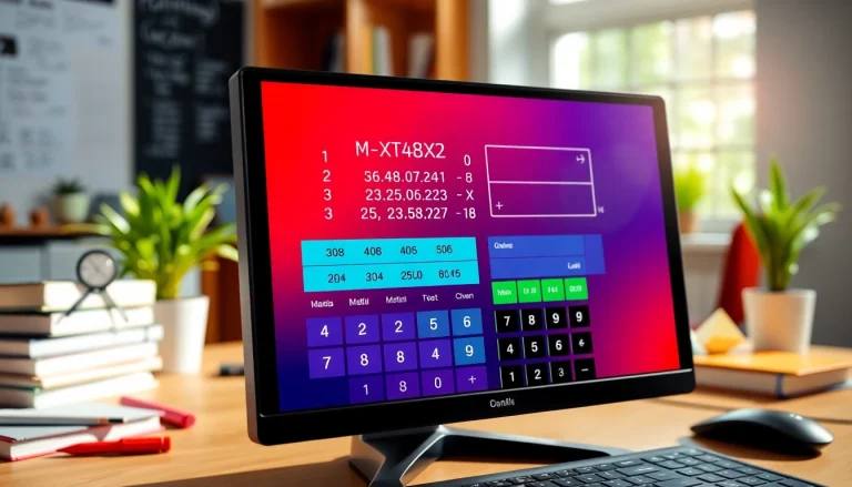 Utilize a Matrix Calculator on a computer to visualize matrix operations and enhance learning.