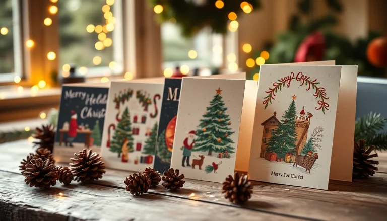 Browse unique Christmas cards Camden showcasing seasonal designs and warm holiday spirit.