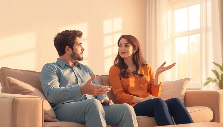 Enhance your communication in relationships with a couple engaged in a deep, meaningful conversation.