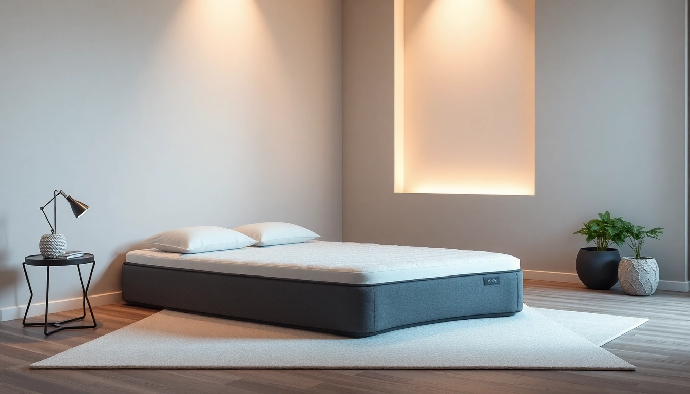 Materassi made in Italy di alta qualità, evidenziando il design del materasso OlimpoFlex in un ambiente elegante.
