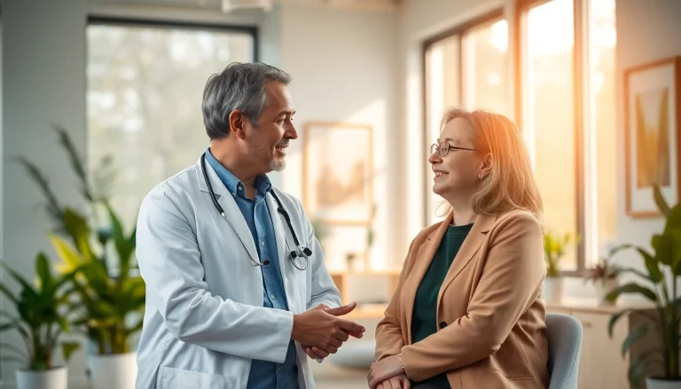 Concierge care physicians providing compassionate healthcare in a welcoming clinic setting.