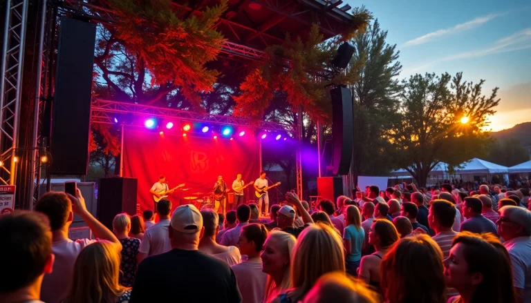 Experience thrilling live music at a Henderson entertainment venue with a vibrant crowd enjoying the performance.