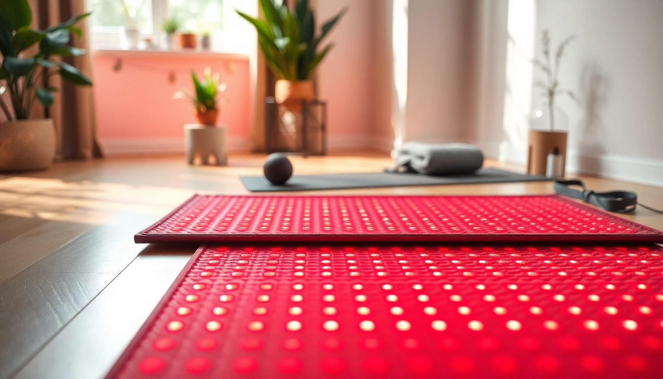 Experience the benefits of the best red light therapy fullbody mat in a tranquil home setting.