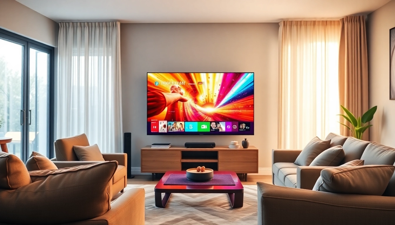 Compra IPTV con una experiencia de visualización envolvente en un entorno moderno.