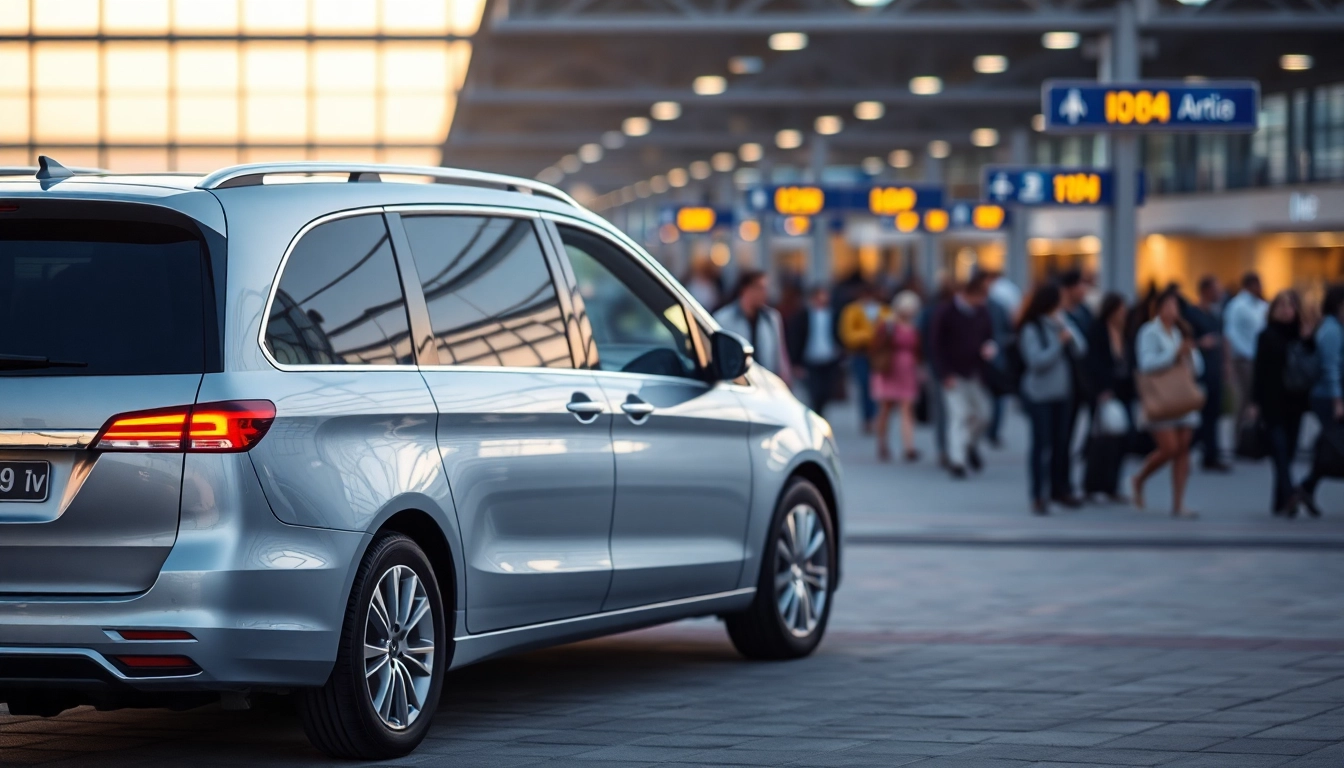 Airport transfers Halifax featuring a sleek premium vehicle ready for passenger pick-up at the airport.
