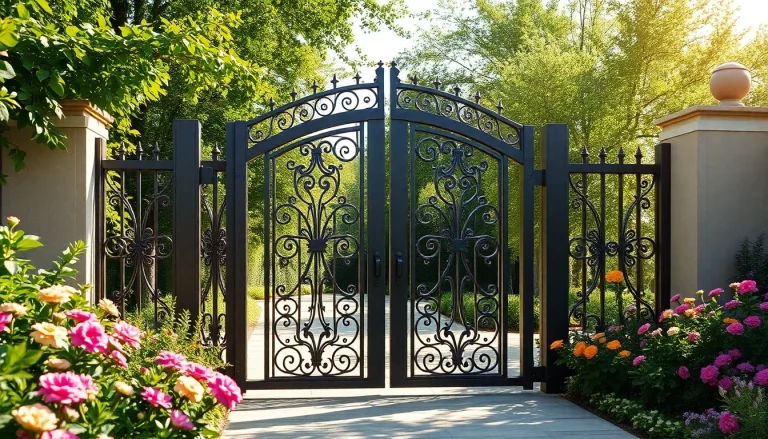 Transform your entryway with custom steel gates featuring elegant designs and durability.