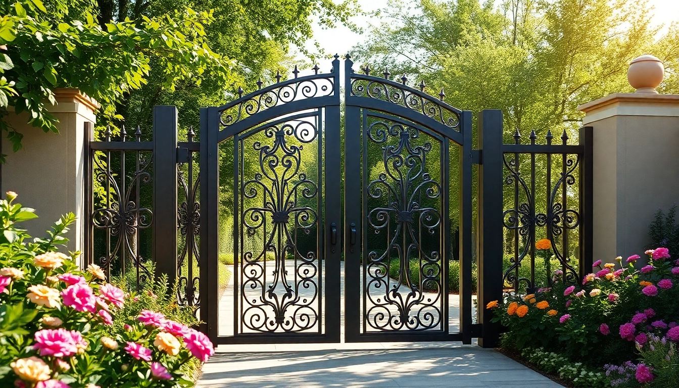 Transform your entryway with custom steel gates featuring elegant designs and durability.